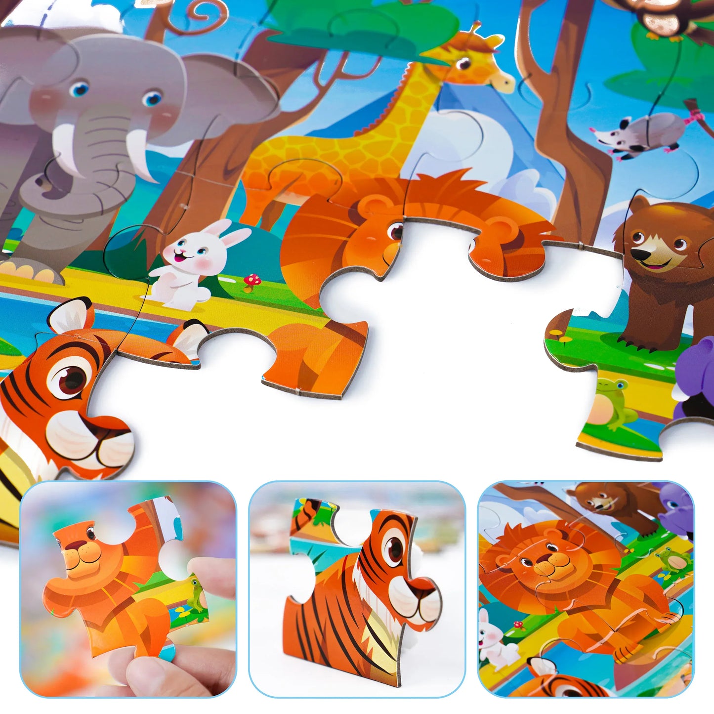 puzzle enfant jungle et mer I boutique1one