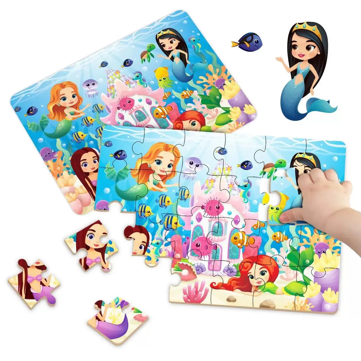 puzzle enfant jungle et mer I boutique1one 1set 6