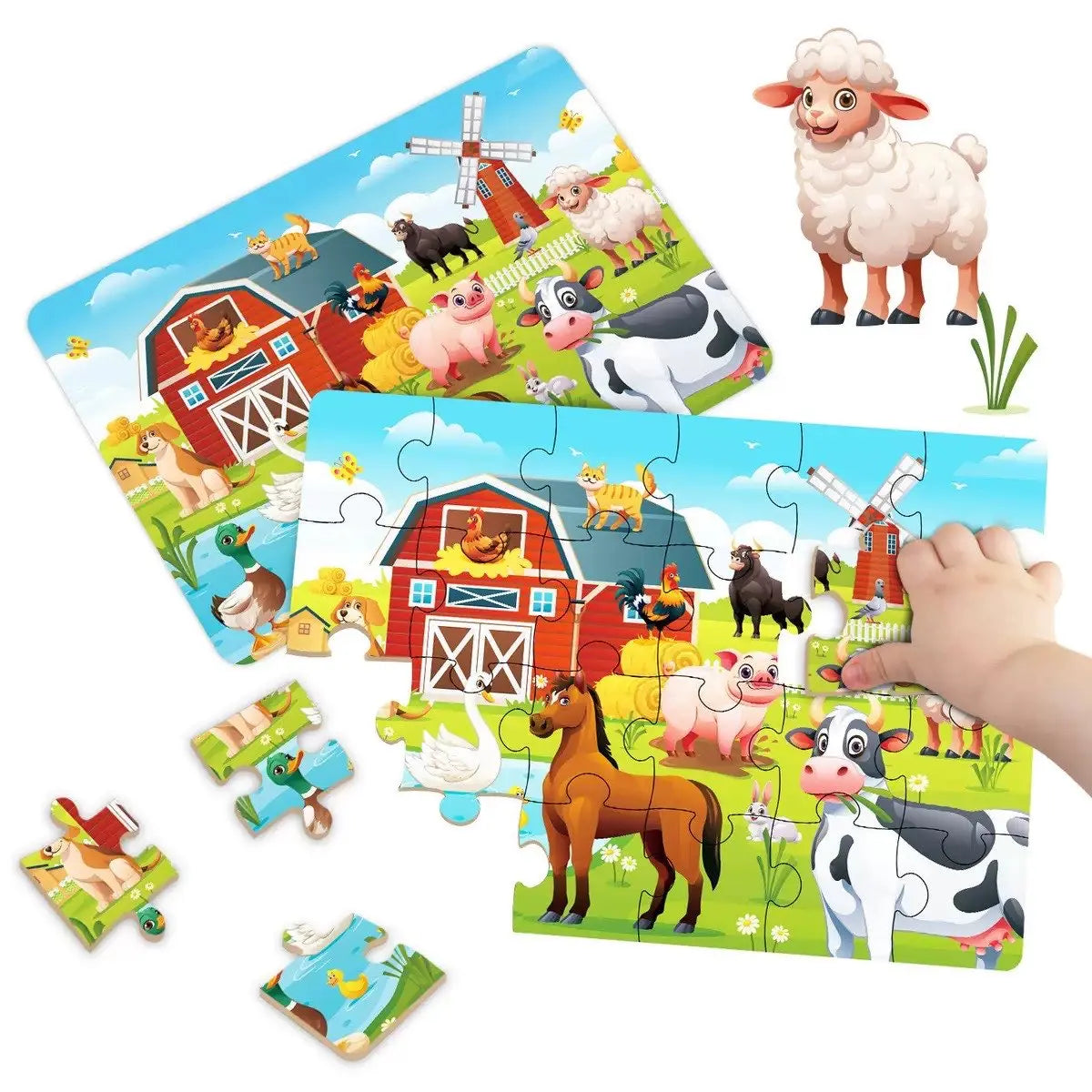 puzzle enfant jungle et mer I boutique1one 1set 8