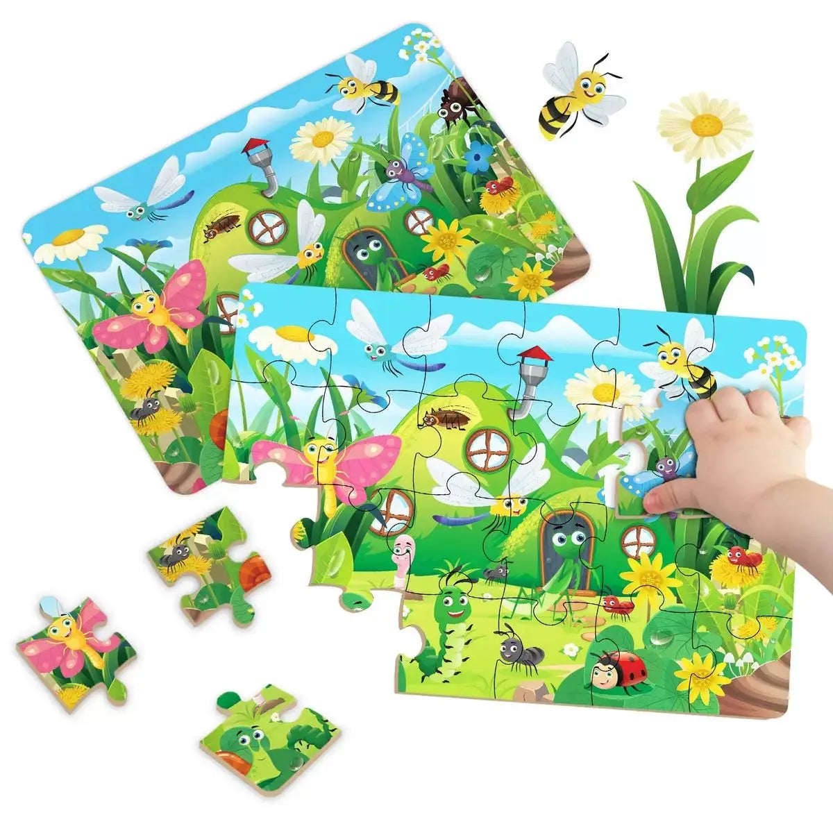 puzzle enfant jungle et mer I boutique1one 1set 9