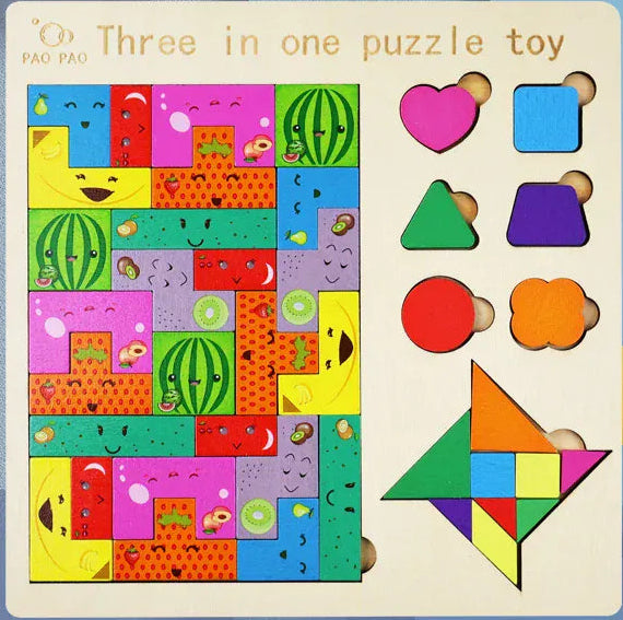 puzzle enfant pour développement cognitif I boutique1one shape
