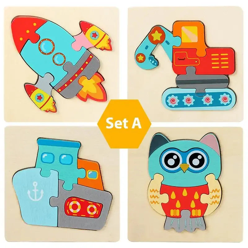 puzzle éveil animaux et autres I boutique1one Set A