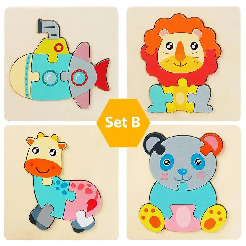 puzzle éveil animaux et autres I boutique1one Set B