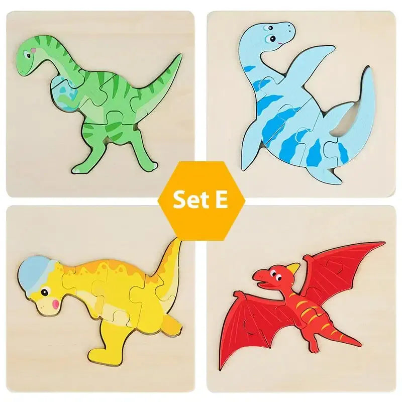 puzzle éveil animaux et autres I boutique1one Set E