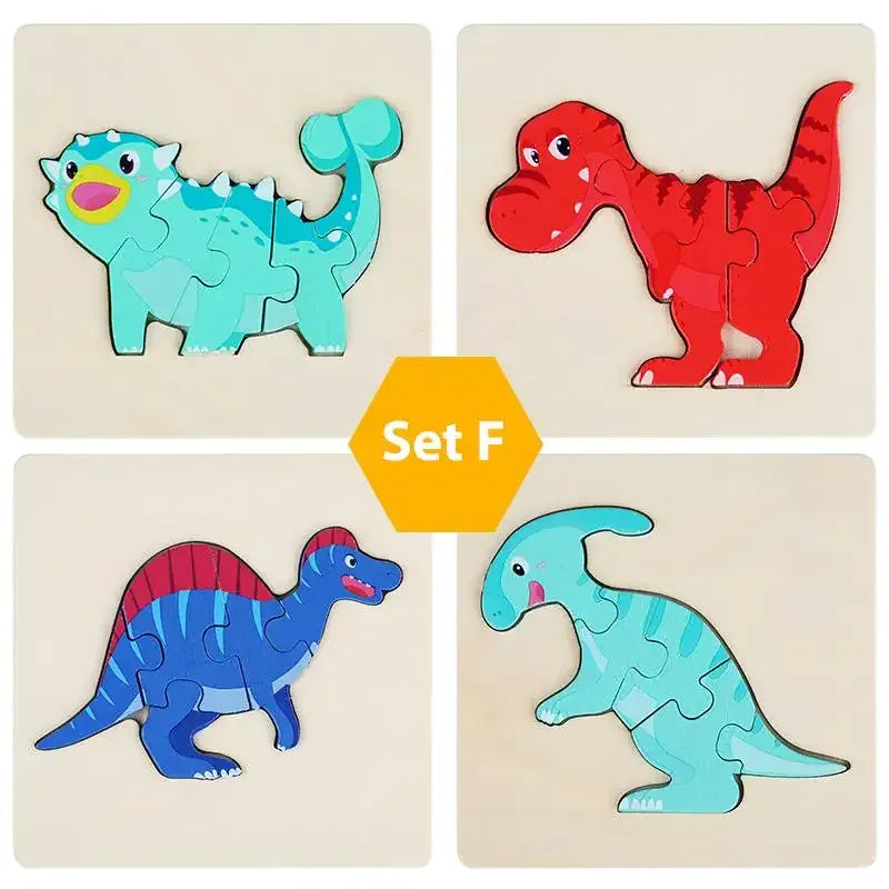 puzzle éveil animaux et autres I boutique1one Set F