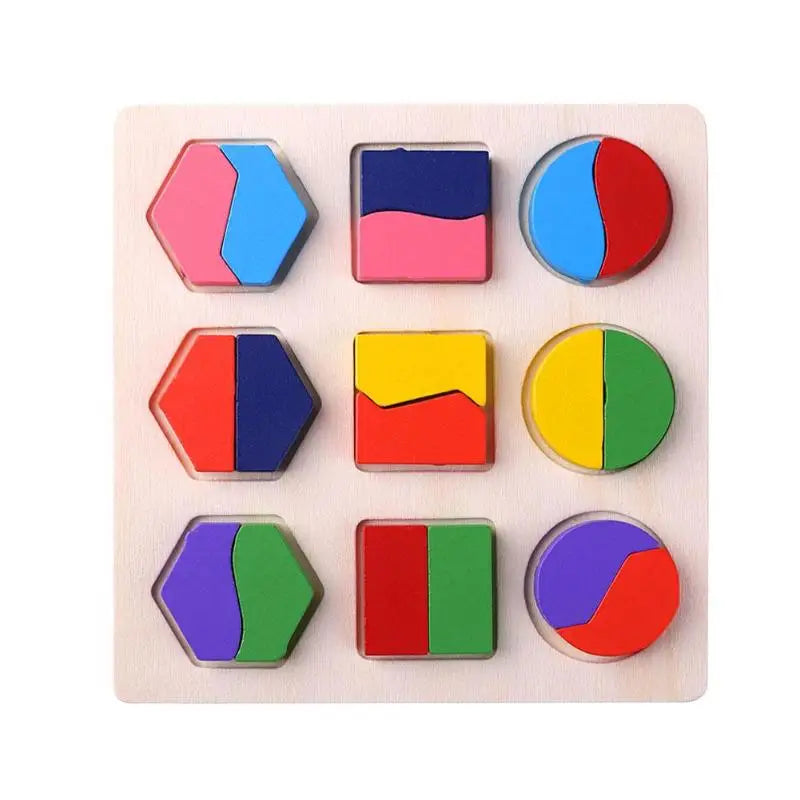 puzzle géométrique coloré I boutique1one B