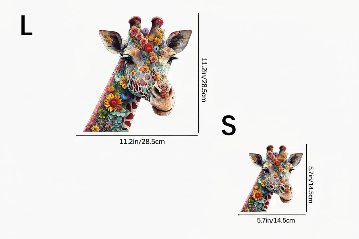 puzzle girafe colorée I boutique1one
