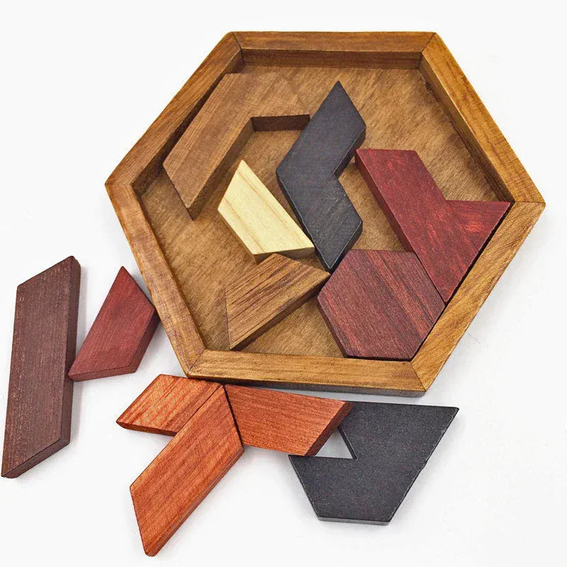 puzzle hexagonale impossible I boutique1one Hexagon Tangram