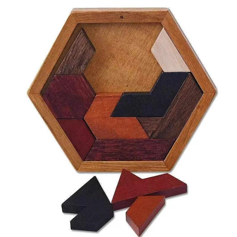 puzzle hexagonale impossible I boutique1one Hexagon Tangram