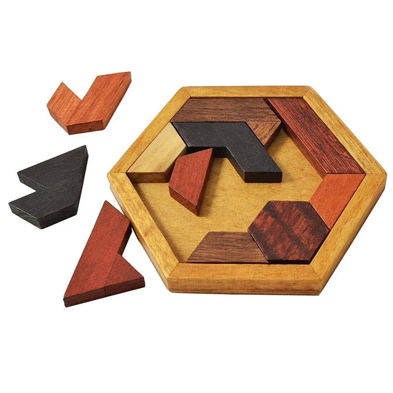 puzzle hexagonale impossible I boutique1one Hexagon Tangram