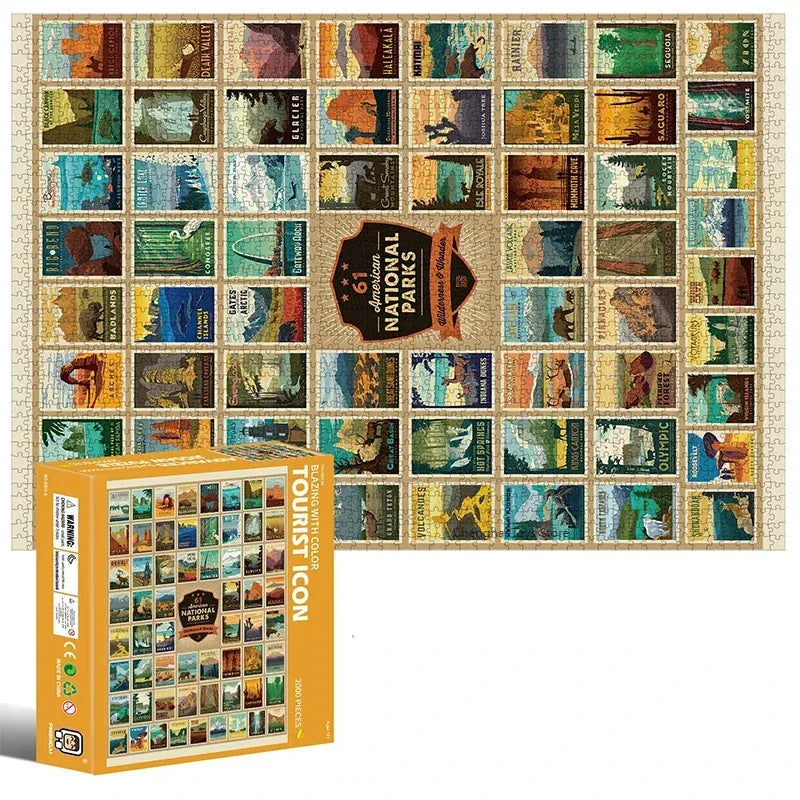 puzzle icône de voyage I boutique1one 70 100 CM