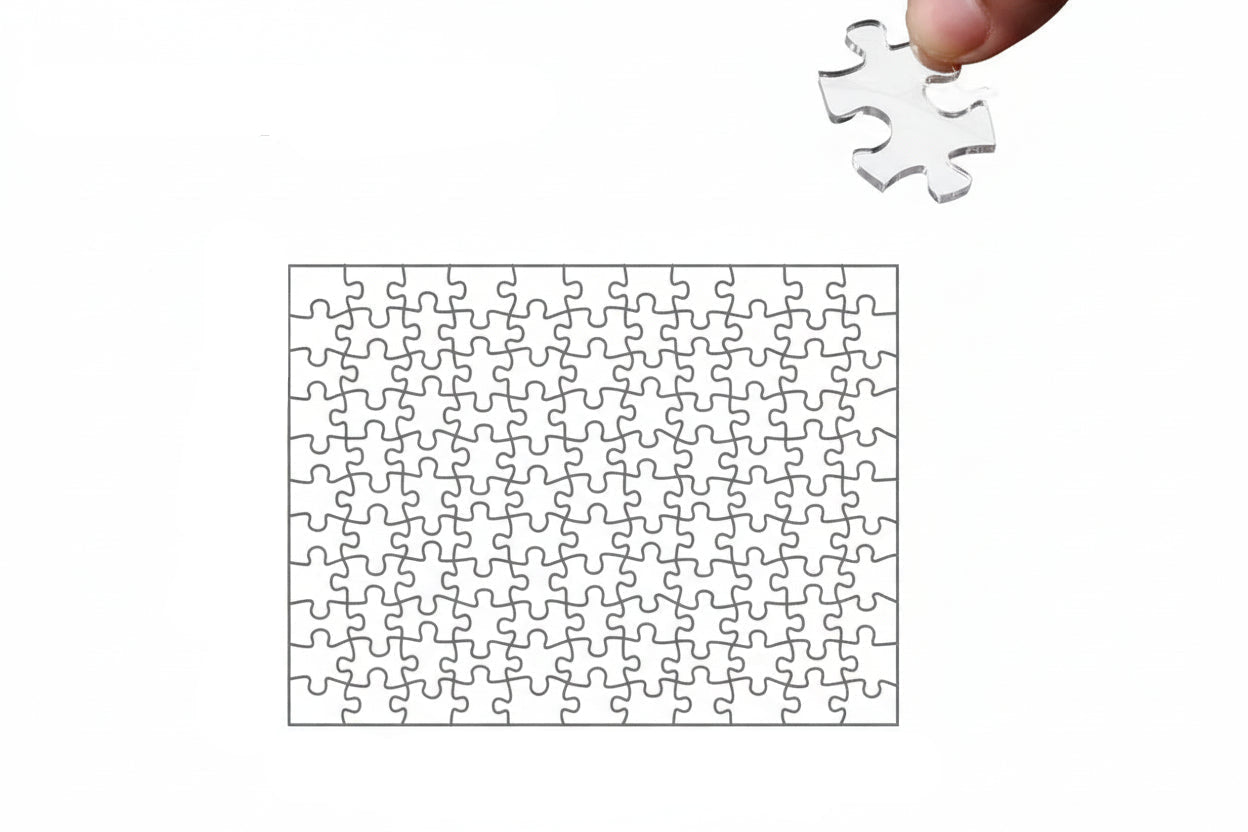 puzzle impossible transparent I boutique1one 121pcs