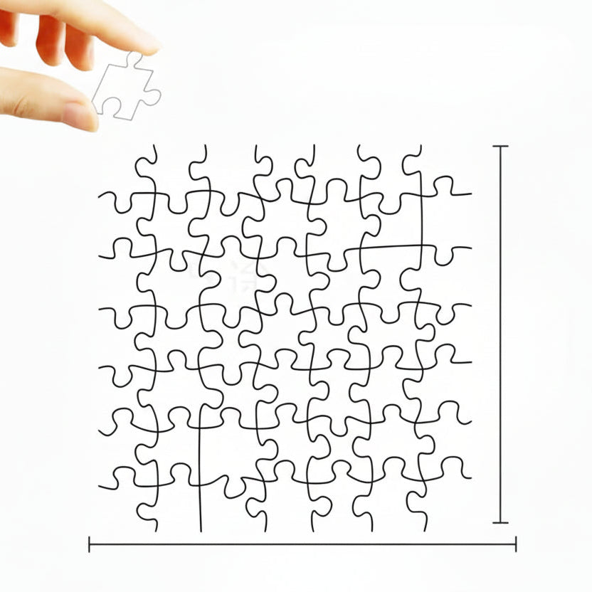 puzzle impossible transparent I boutique1one 49pcs
