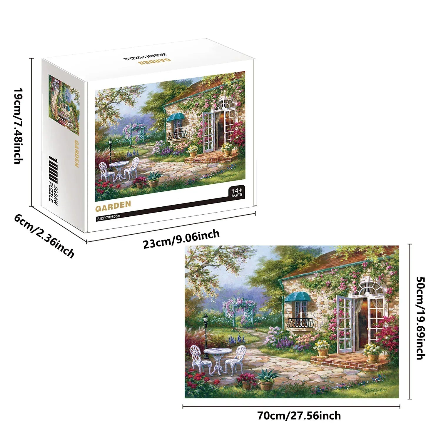 puzzle jardin fleuris I boutique1one 1000 Pieces Garden