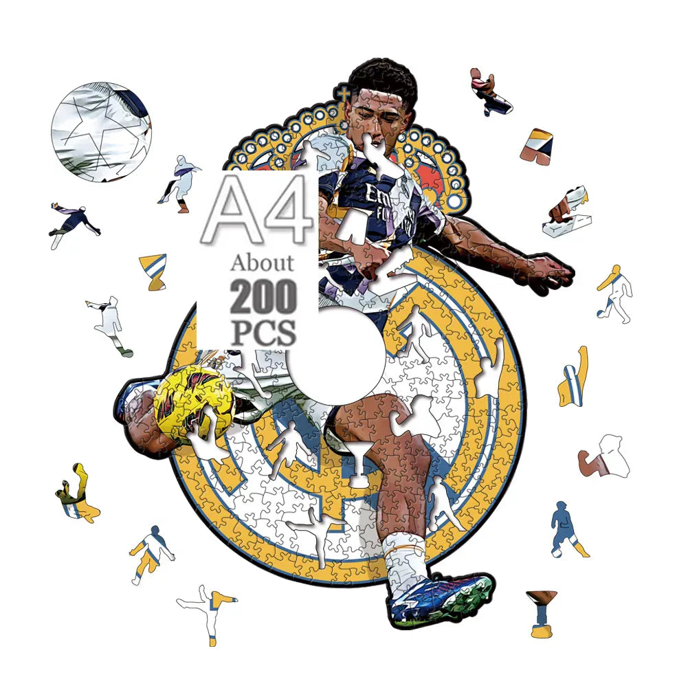 puzzle joueur de foot I boutique1one ZQ-BLEM02-A4