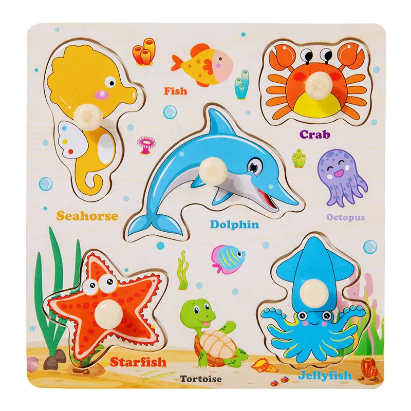 puzzle lame de bois original I boutique1one marine animals / CHINA