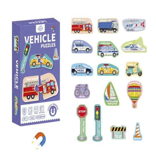 puzzle magnétique nombre enfant I boutique1one D--Vehicle