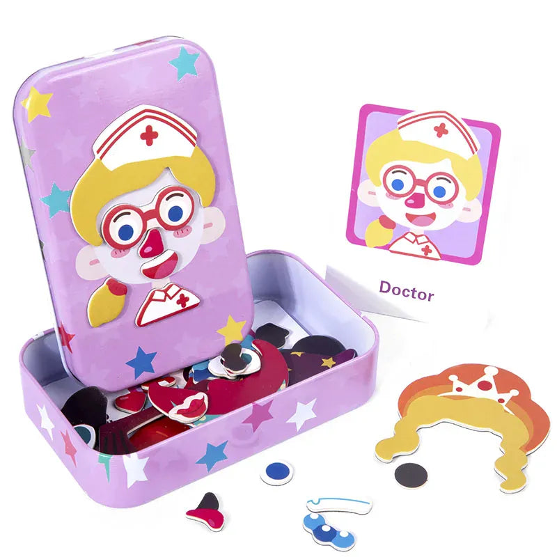 puzzle magnétique reconstitution de personnage I boutique1one Style D