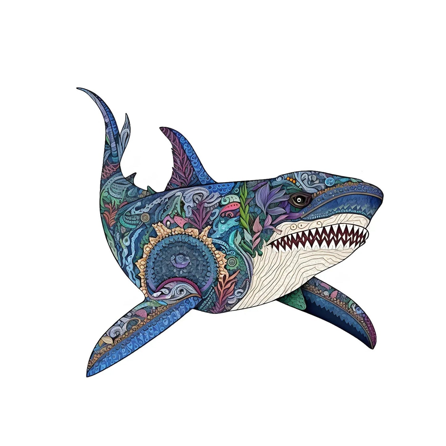 puzzle magnifique de requin I boutique1one A4