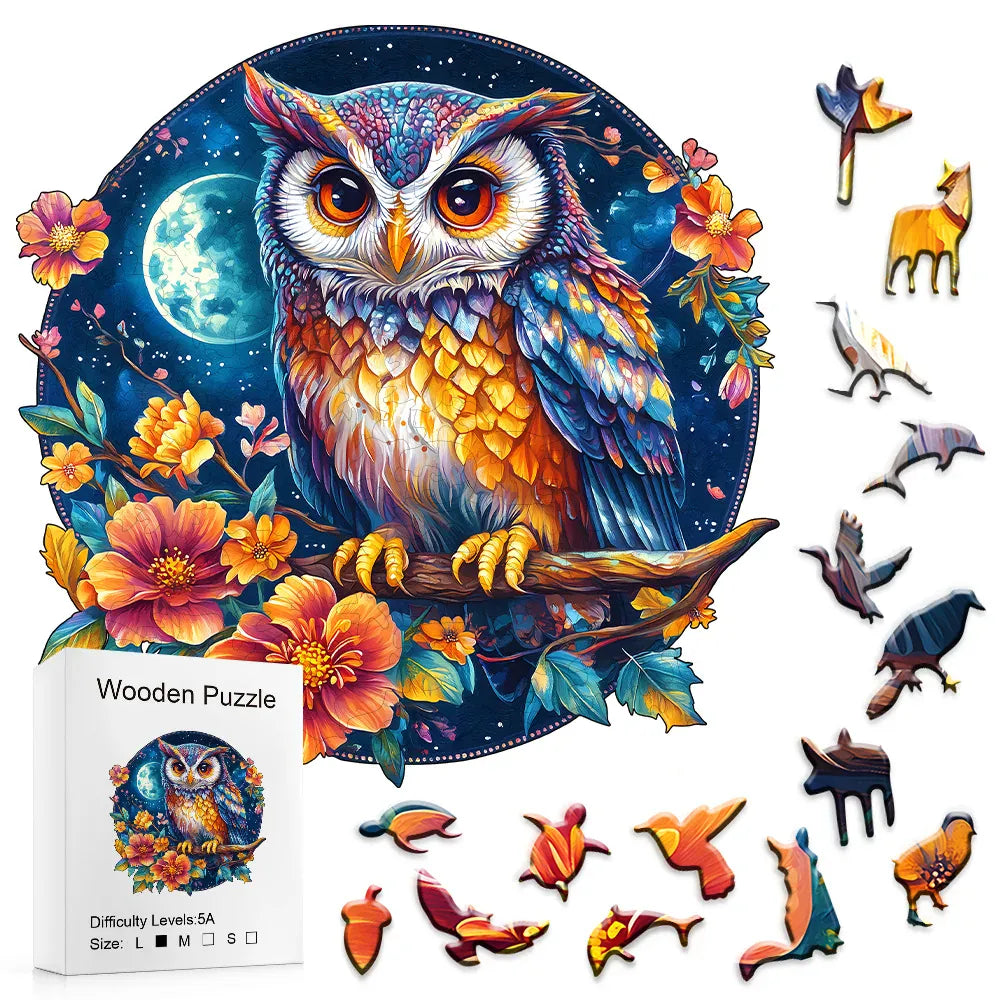 puzzle magnifique hiboux I boutique1one