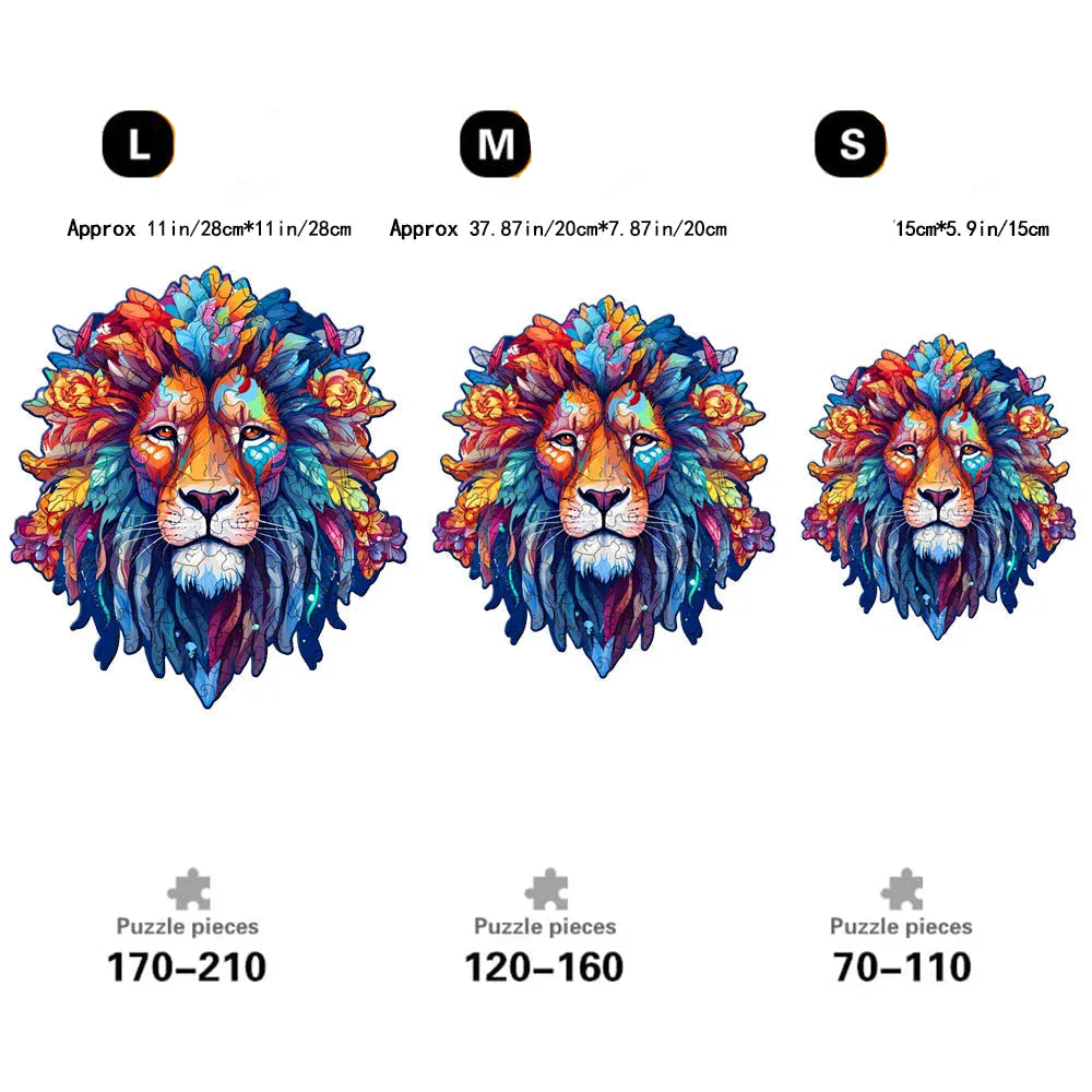 puzzle majestueux lion I boutique1one