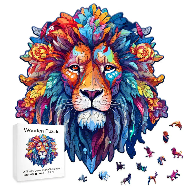 puzzle majestueux lion I boutique1one