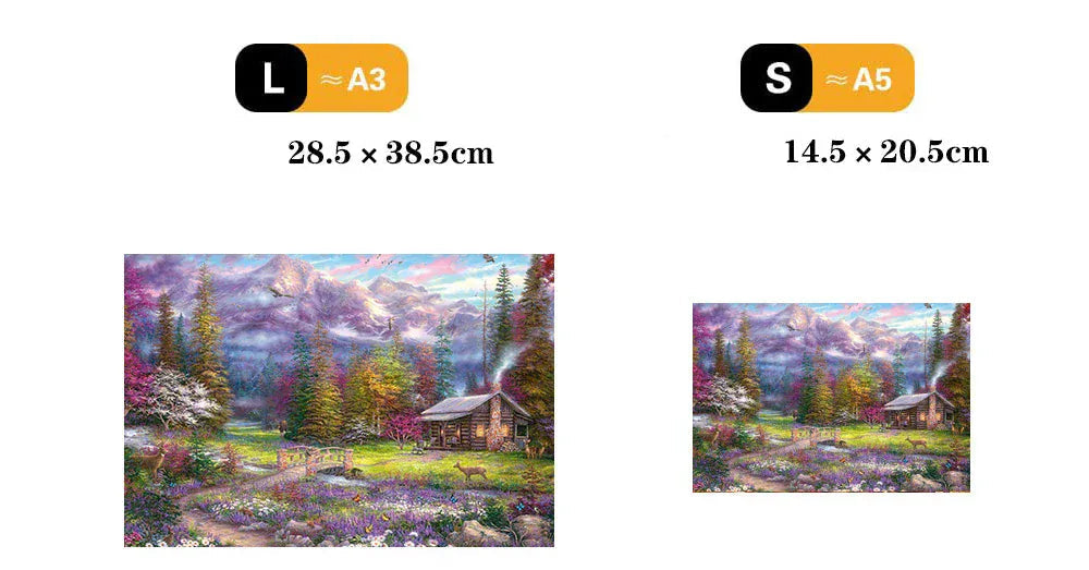 puzzle montagne colorée I boutique1one