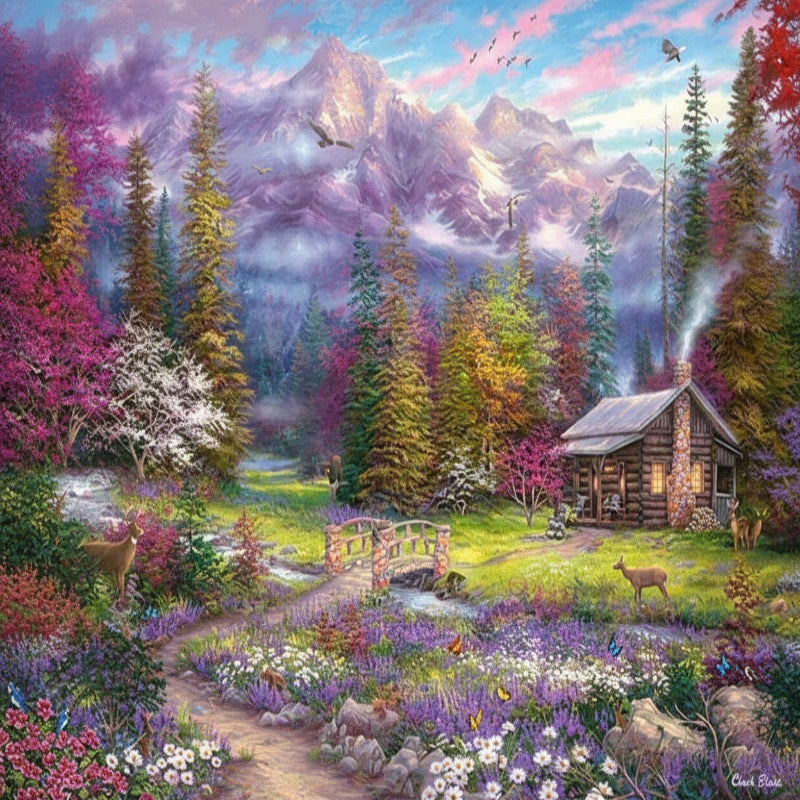 puzzle montagne colorée I boutique1one