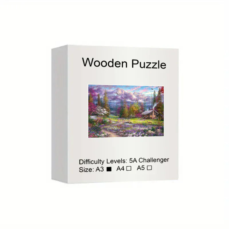 puzzle montagne colorée I boutique1one A3