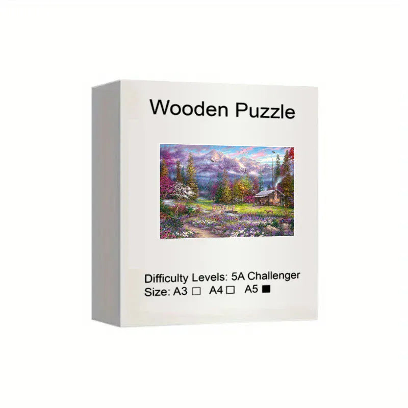 puzzle montagne colorée I boutique1one A5