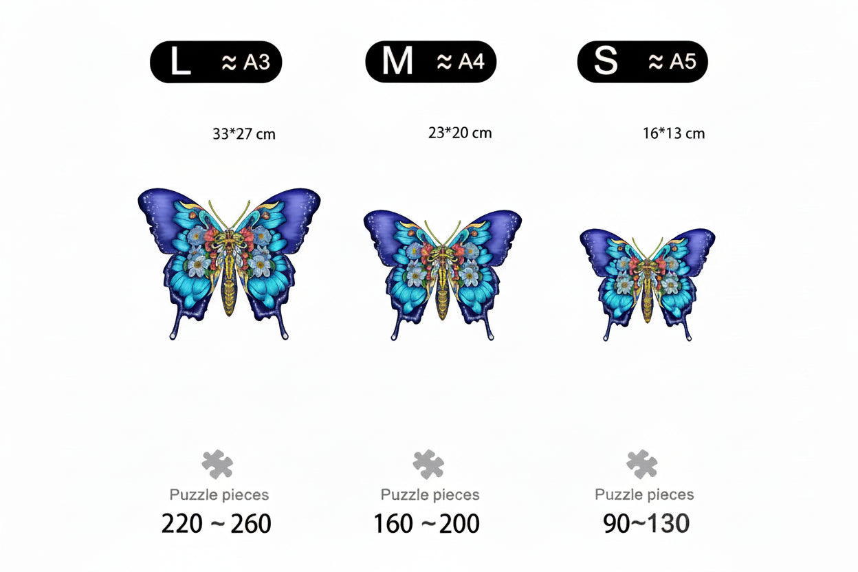 puzzle papillon coloré I boutique1one