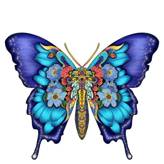 puzzle papillon coloré I boutique1one M101- A5