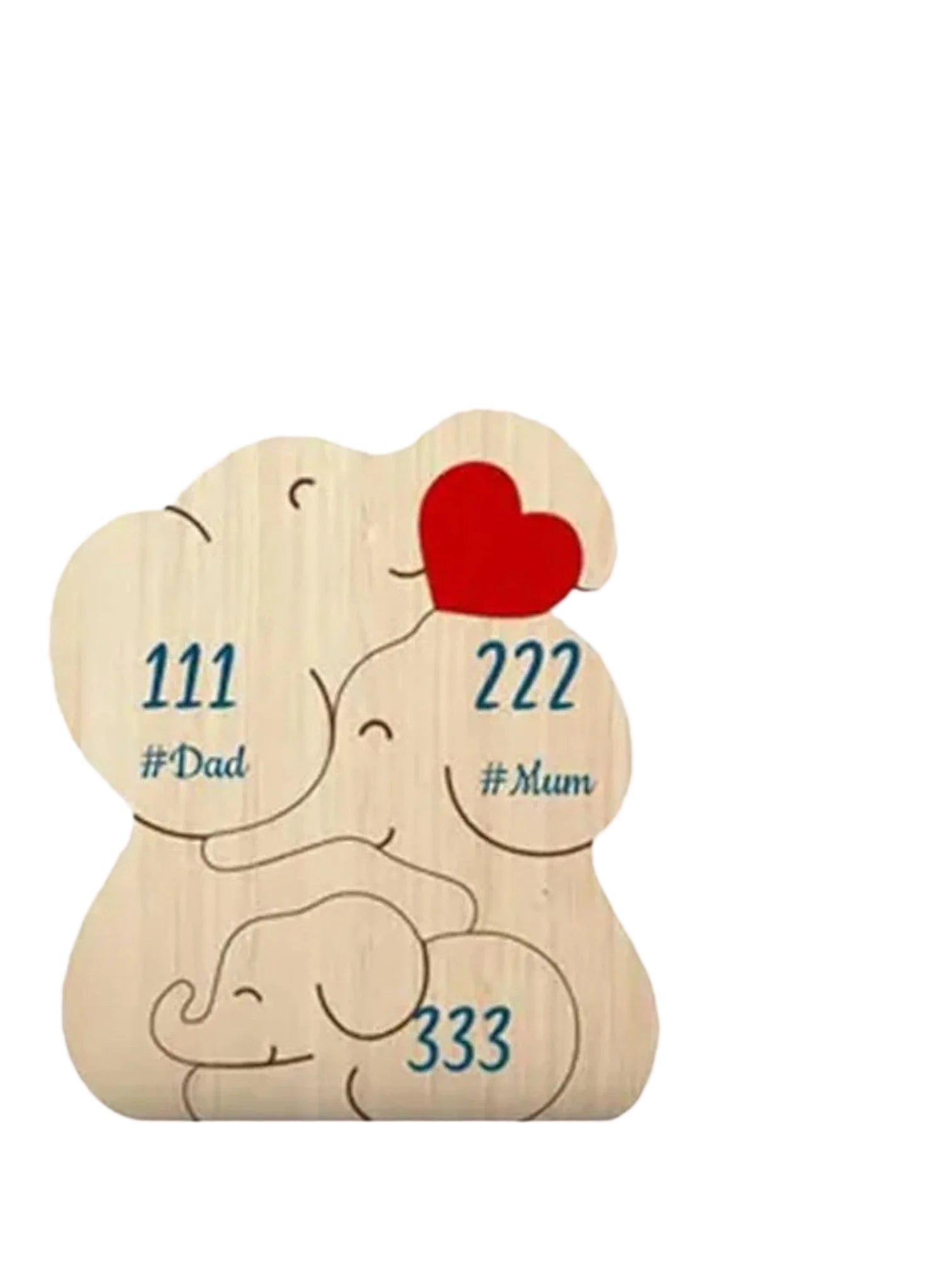 puzzle personnalisé en forme d'élèphant I boutique1one