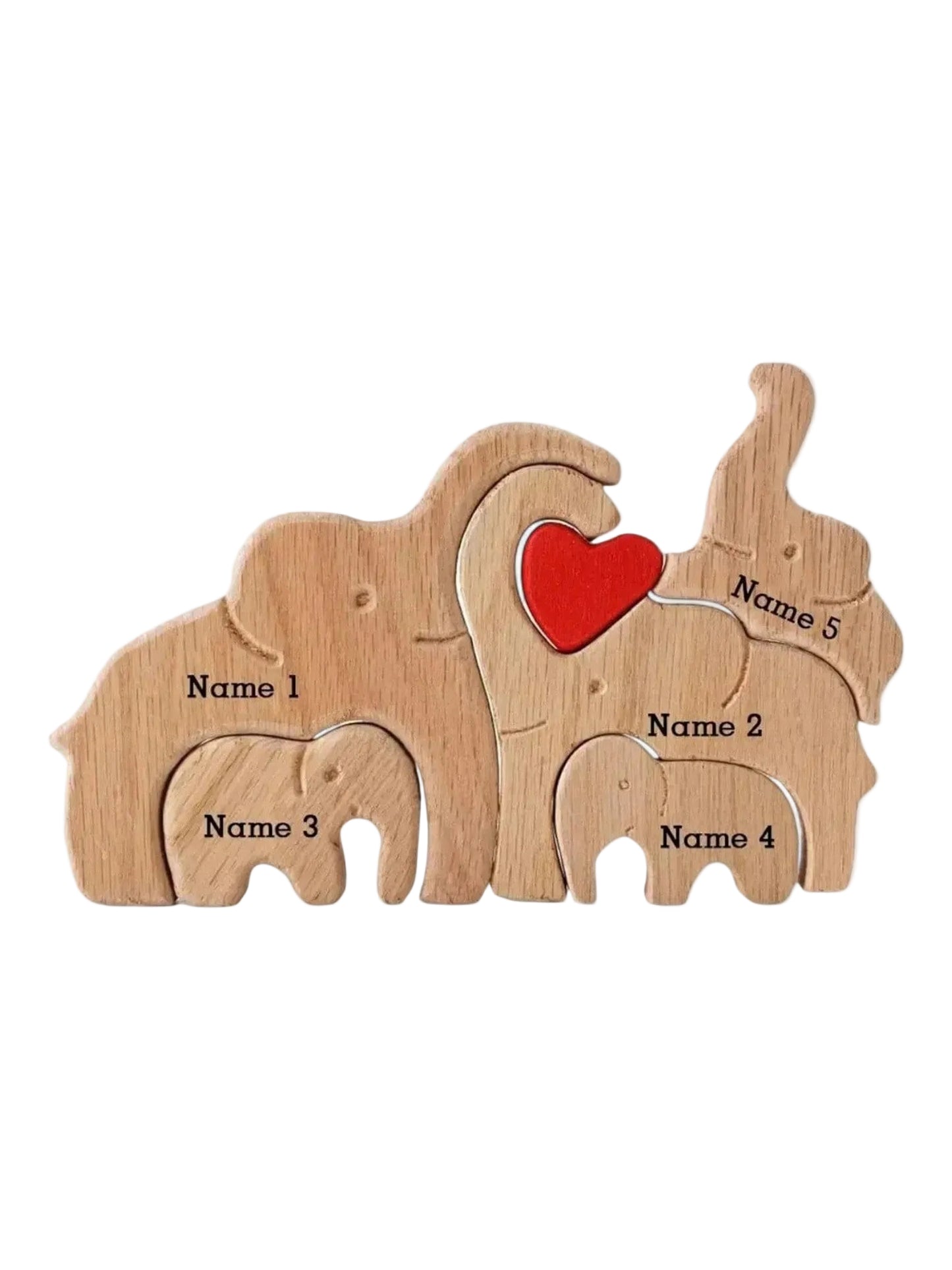 puzzle personnalisé en forme d'élèphant I boutique1one