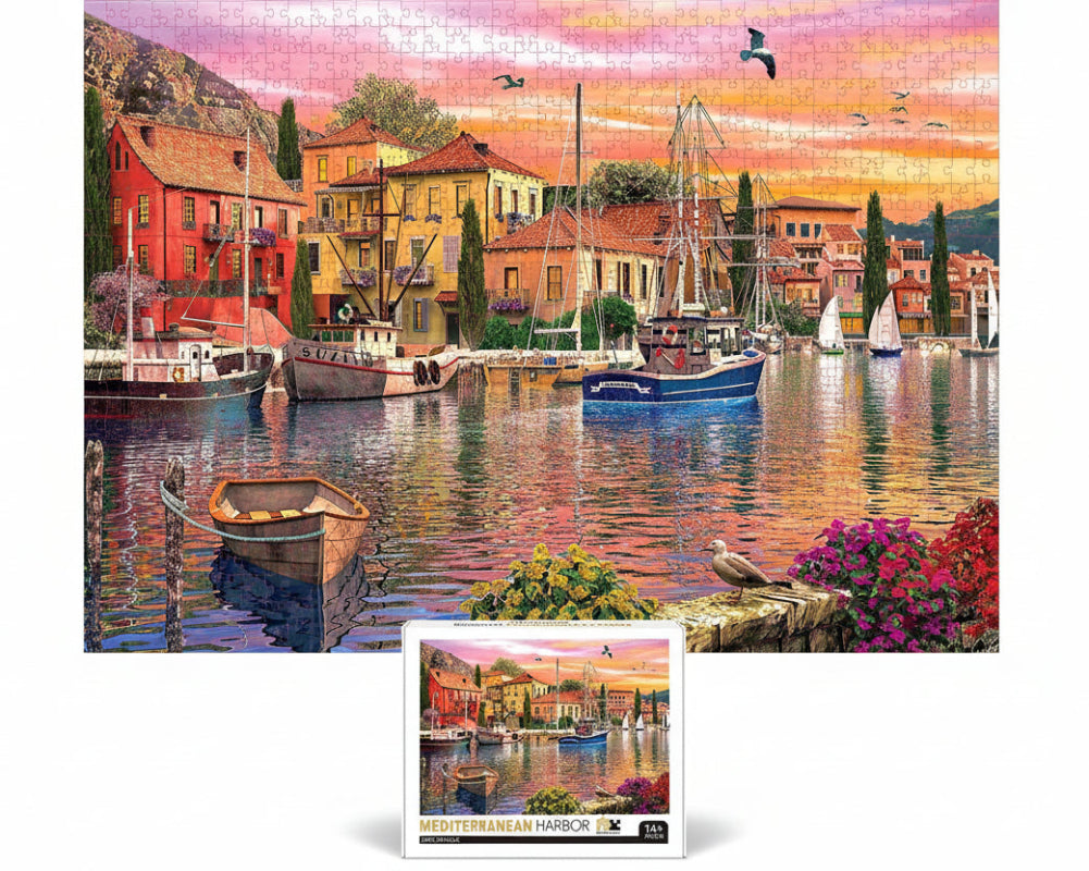 puzzle port de la méditerranée I boutique1one Mediterranean Harbor
