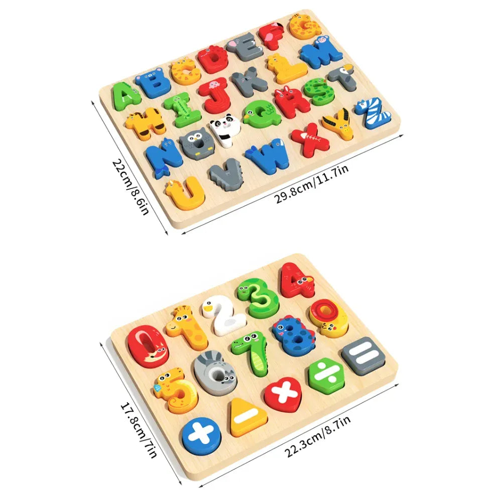 puzzle pour apprendre les chiffres et les lettres 3 ans I boutique1one