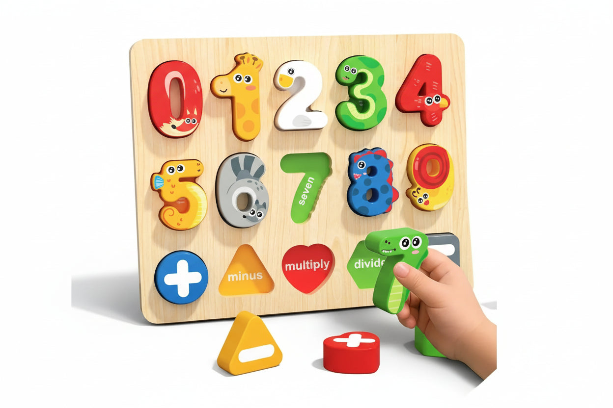 puzzle pour apprendre les chiffres et les lettres 3 ans I boutique1one