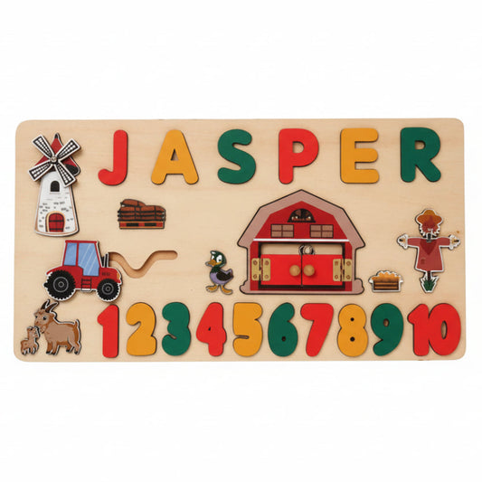puzzle pour enfant avec prénom personnalisé