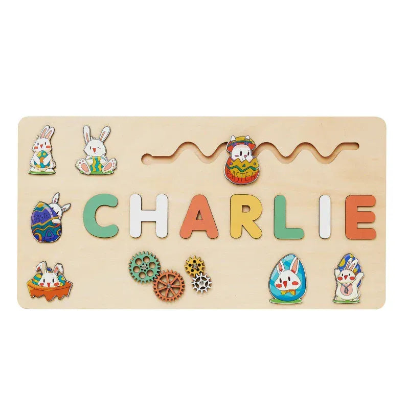 puzzle pour enfant avec prénom personnalisé Rabbit (1-9letter) / CHINA