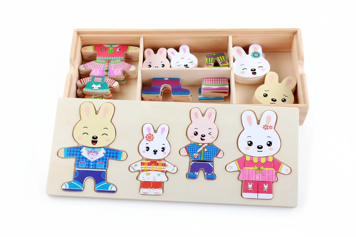 puzzle pour mettre les vêtements des petits ours I boutique1one