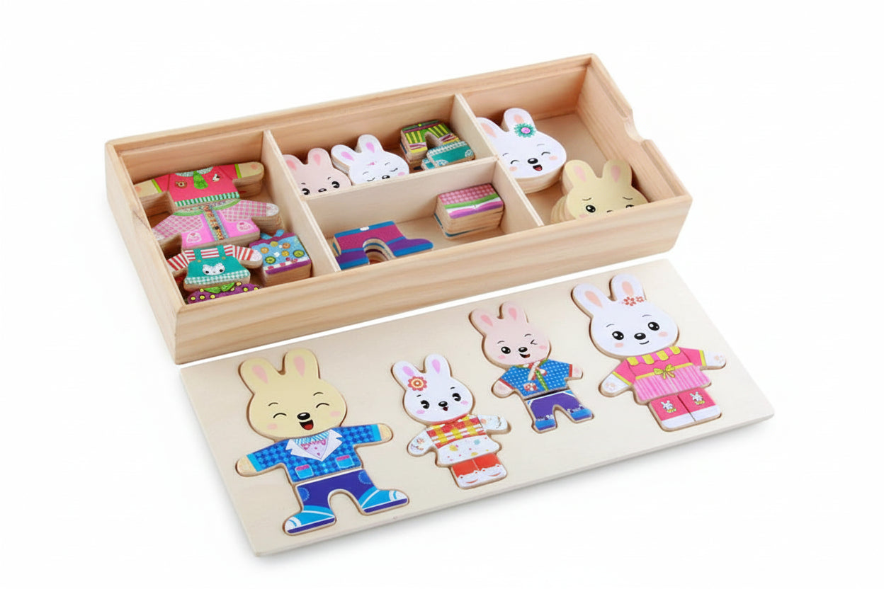 puzzle pour mettre les vêtements des petits ours I boutique1one