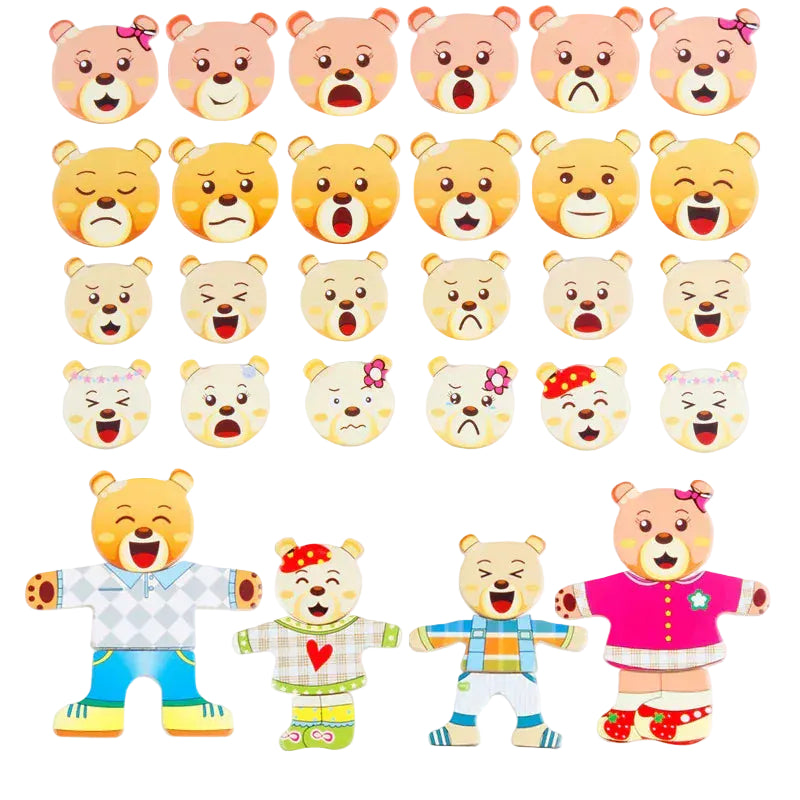 puzzle pour mettre les vêtements des petits ours I boutique1one