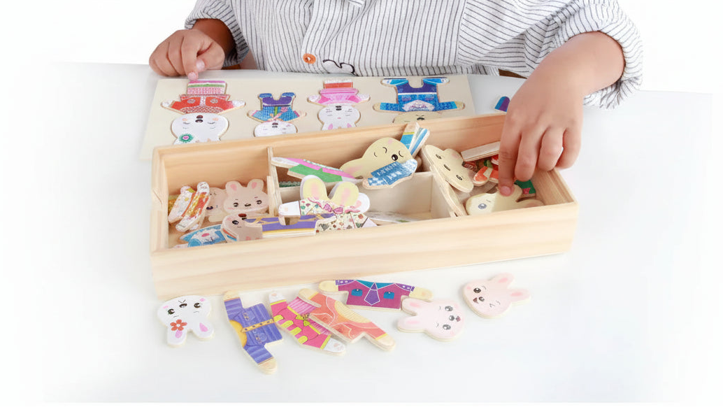puzzle pour mettre les vêtements des petits ours I boutique1one 60