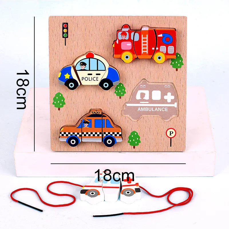 puzzle pour motricité fine I boutique1one Traffic style