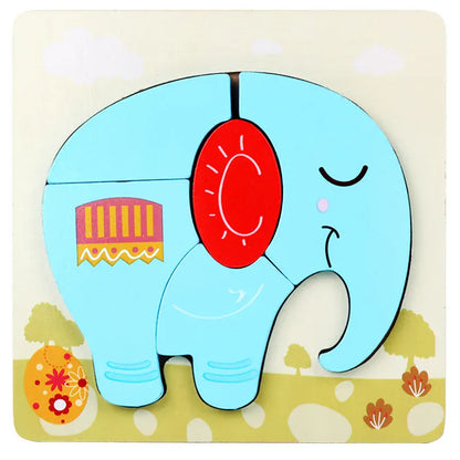 puzzle relief animaux I Full Puzzle ÉLÉPHANT
