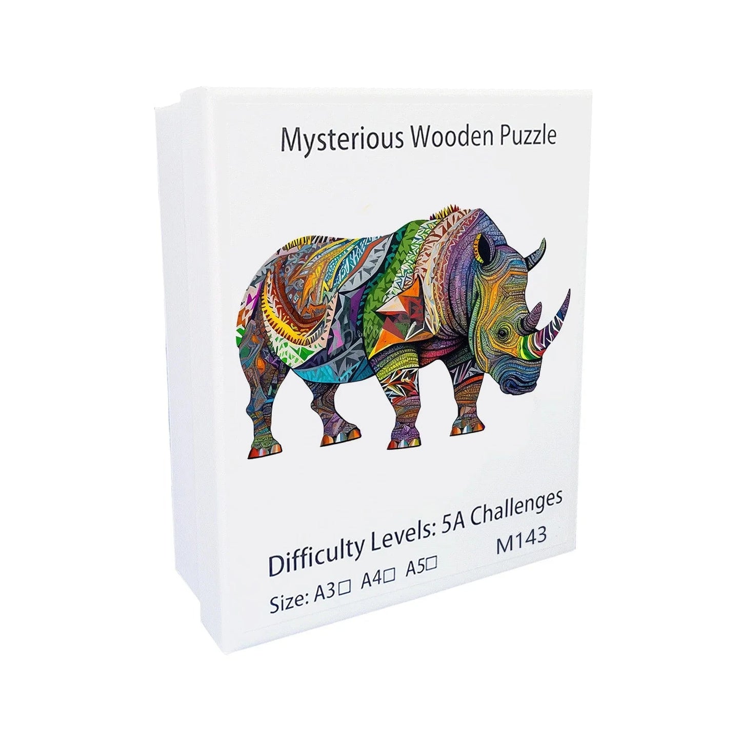 puzzle rhinocéros coloré I boutique1one