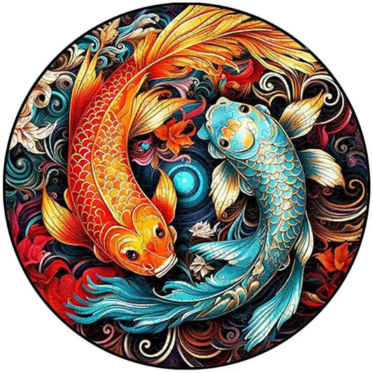 puzzle rond d'animaux marins et autres