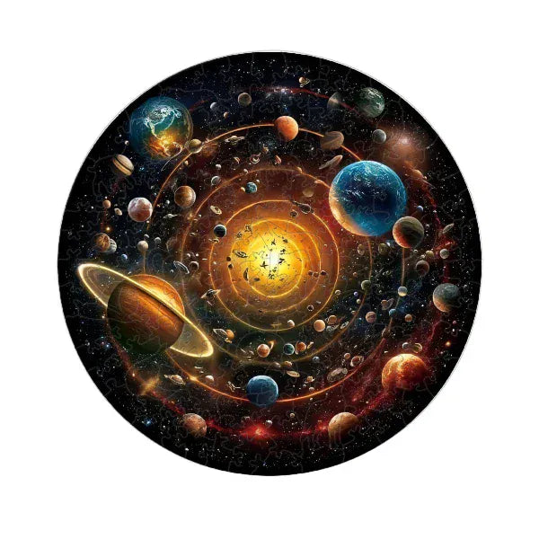 puzzle rond d'animaux marins et autres