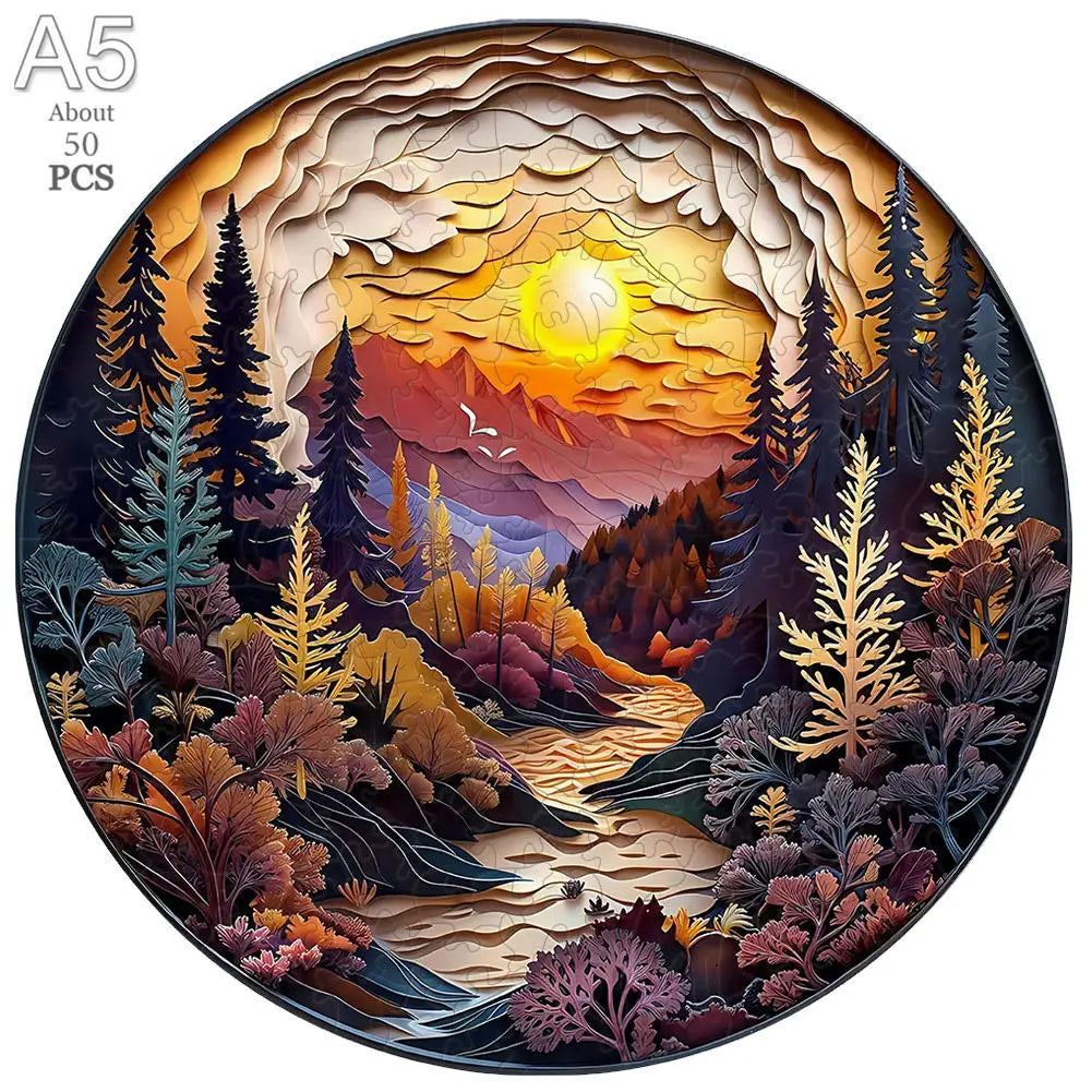 puzzle rond d'animaux marins et autres TT-YPAN-6341-A5