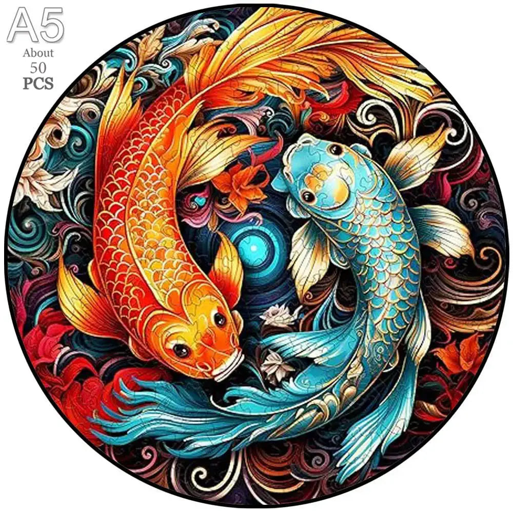 puzzle rond d'animaux marins et autres TT-YPAN-M71-A5